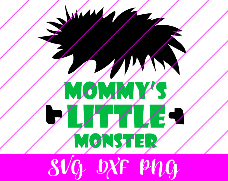 mommys little monster svg